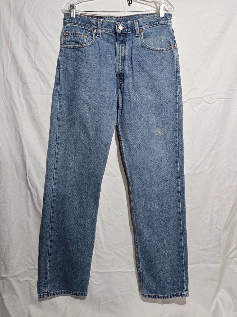 Vtg Levi's 505 Regular Fit Straight Leg Made in USA Jeans - Blue - Sz 34x32